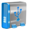 Blue USB Icon 96x96 png